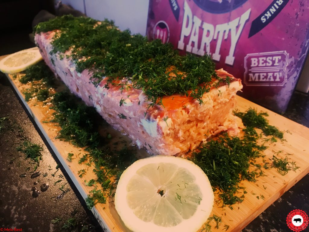 Gerookte zalm cake van Mele Best